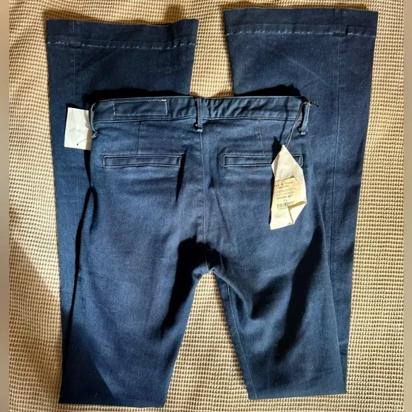 rag & bone Dark Wash Trouser Style Flare Jeans Sz 24 - Picture 2 of 5